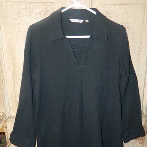 Womens Soft Surroundings Crinkled Top Blouse Size PS (EE-7)